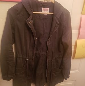 Dark Grey Lightweight Parka Jacket